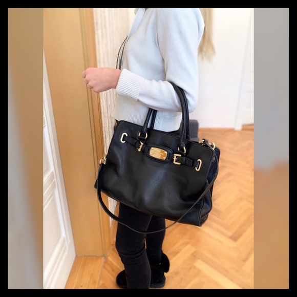 Michael Kors Hamilton East West Satchel Black - Picture 9 of 10